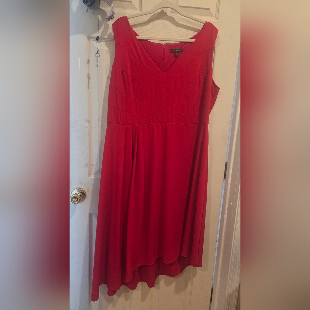 Beautiful Asymmetrical Red Dress Size 20